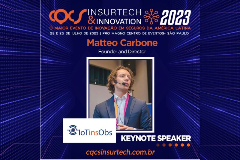 Fundador do IoT Insurance Observatory é Keynote Speaker confirmado no