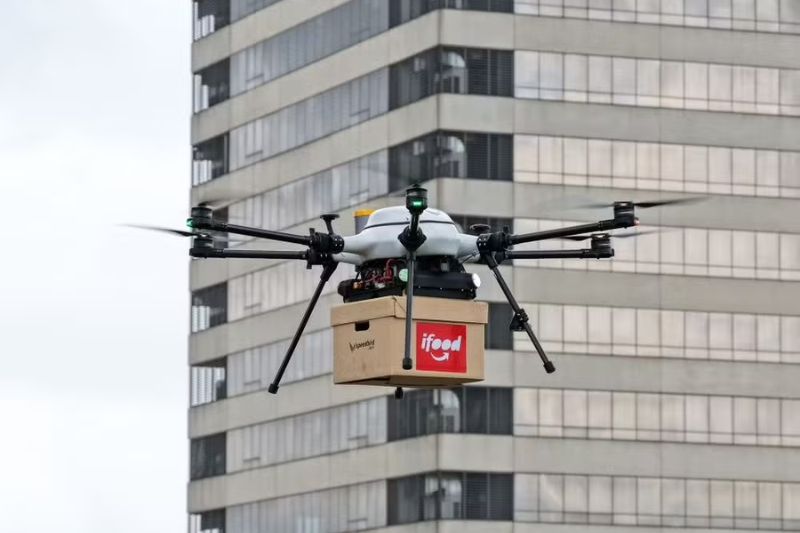 Drone usado pelo iFood em entregas — Foto DivulgaçãoiFood